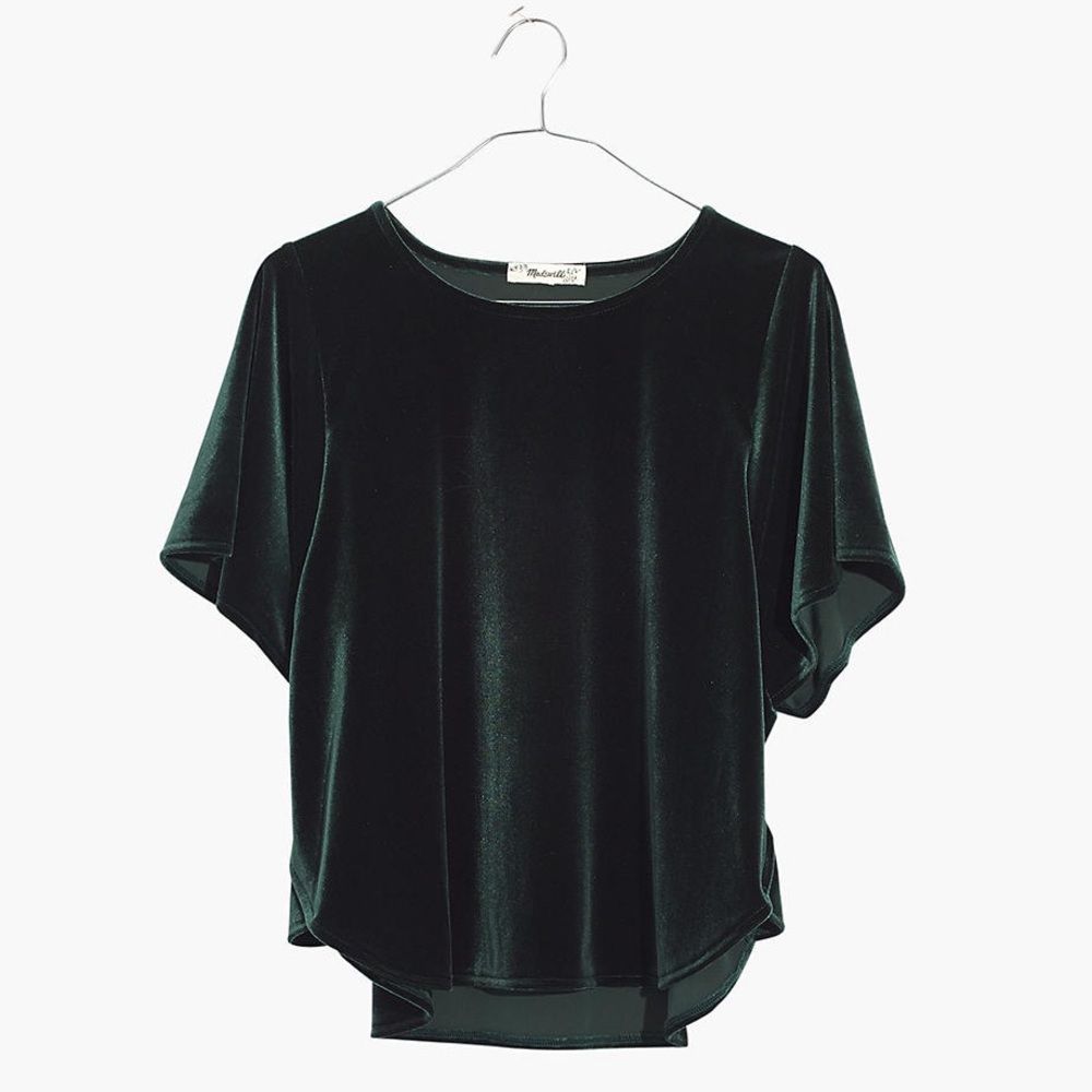 Madewell Velvet Butterfly Top - Picture 8 of 9